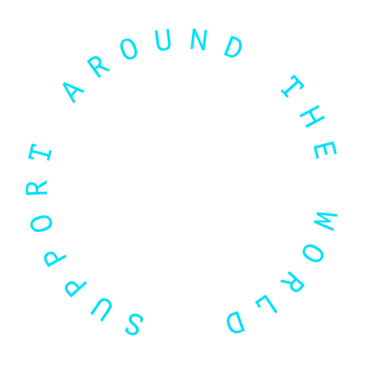 Around the world support logo
